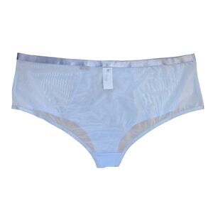 Torrid Women's Plus Size Blue Micro & Mesh Mid-Rise Cheeky Panty Size 4 4X New
